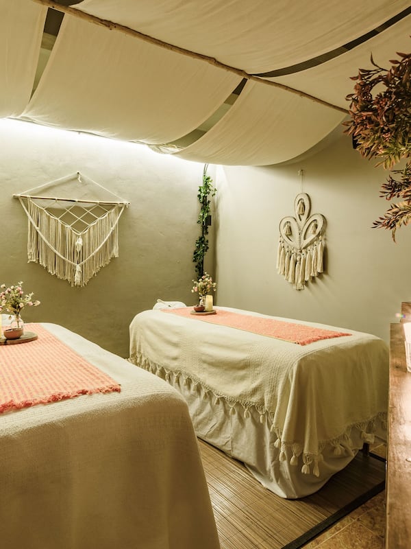 Sale per trattamenti di coppia, trattamenti per il corpo, aromaterapia