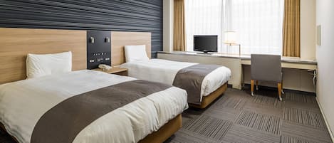 Standard Room, 2 Twin Beds, Non Smoking | Desk, blackout drapes, soundproofing, free WiFi