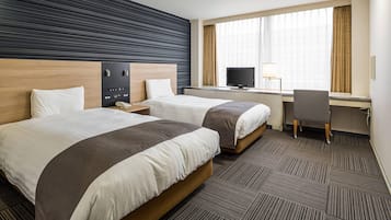 Standard Room, 2 Single Beds, Non Smoking | Desk, blackout curtains, soundproofing, free WiFi