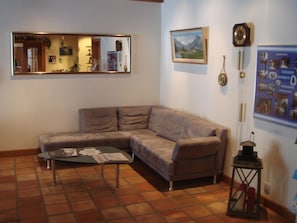 Sala de estar en el lobby