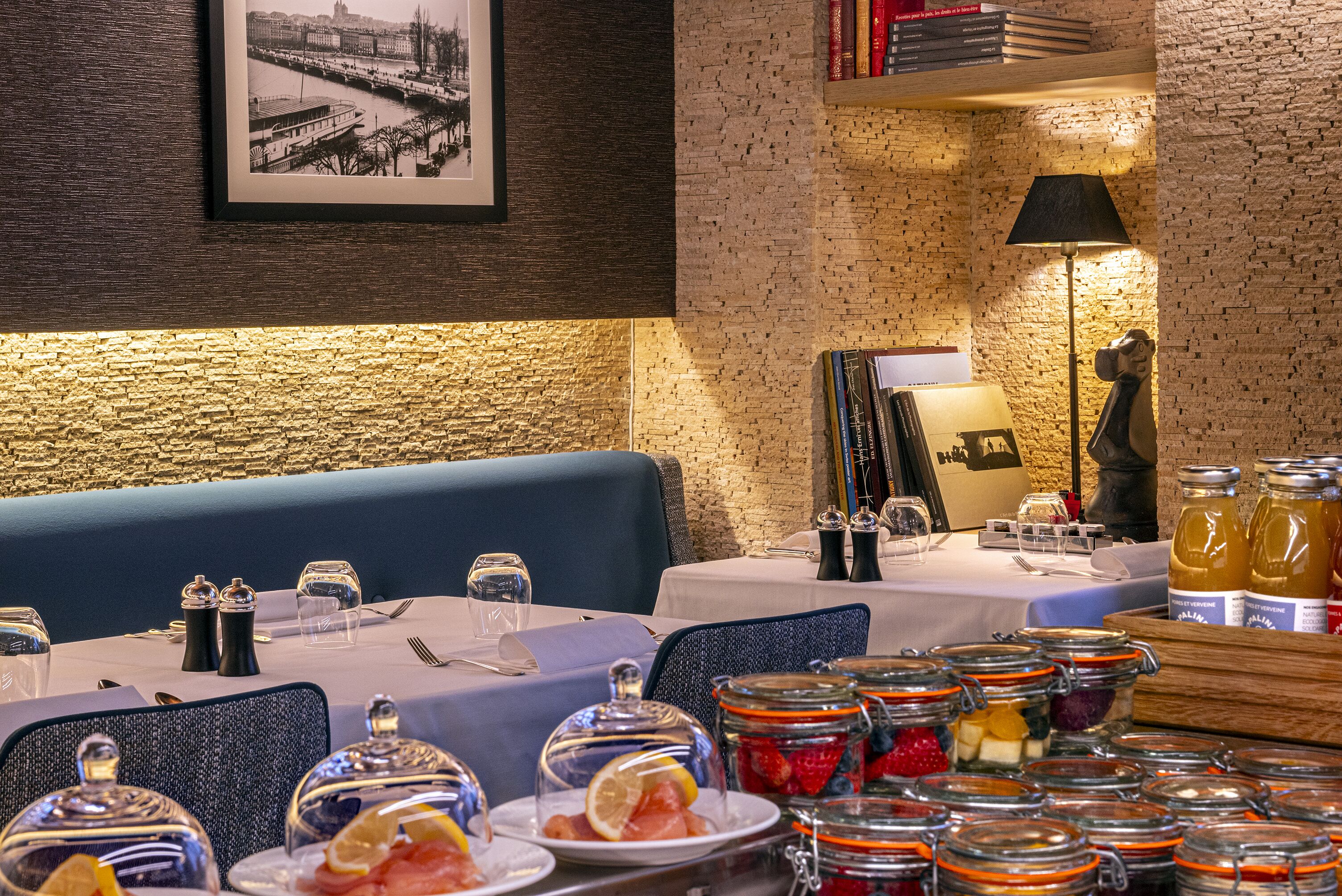 daily buffet breakfast (chf 41 per person)
