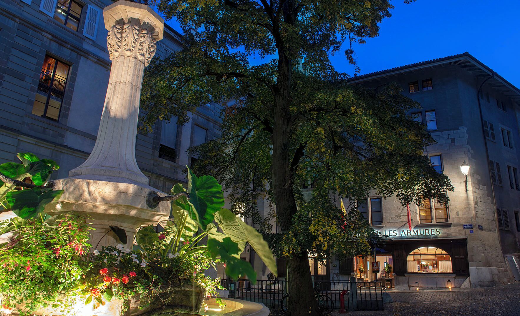 Front of property – evening/night