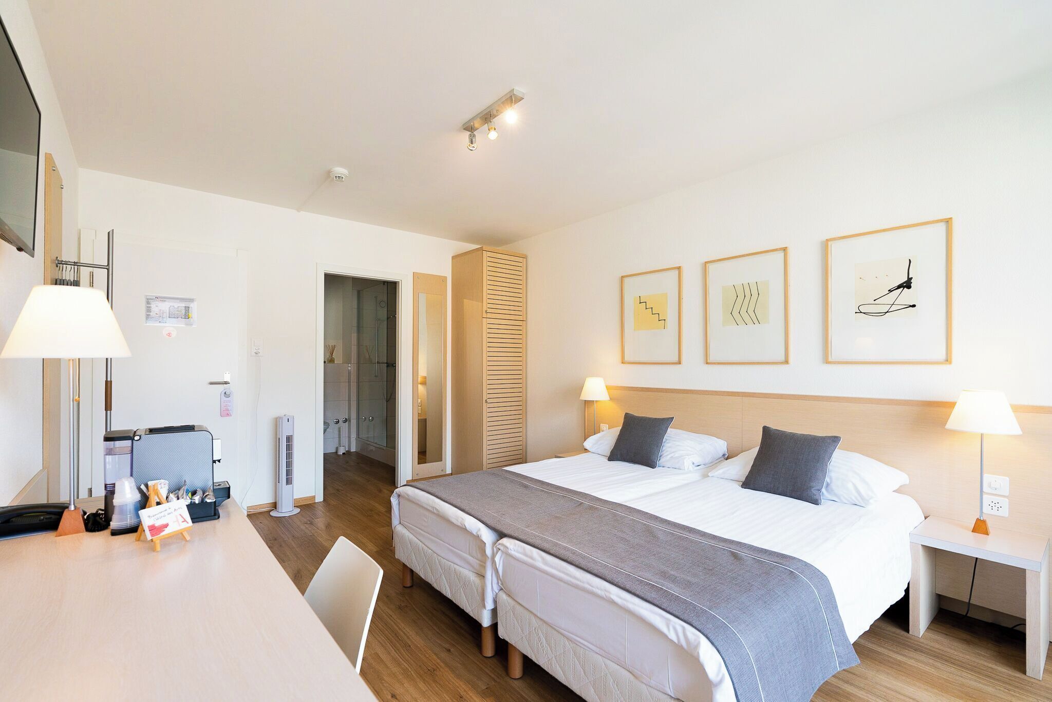 twin room, 2 single beds | premium bedding, desk, laptop workspace, free wifi