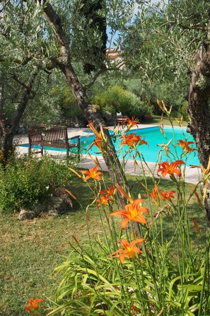 Outdoor pool, sun loungers - I Parigi Corbinelli (Florence)