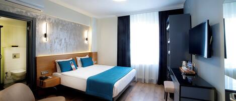 Premium bedding, minibar, in-room safe, desk