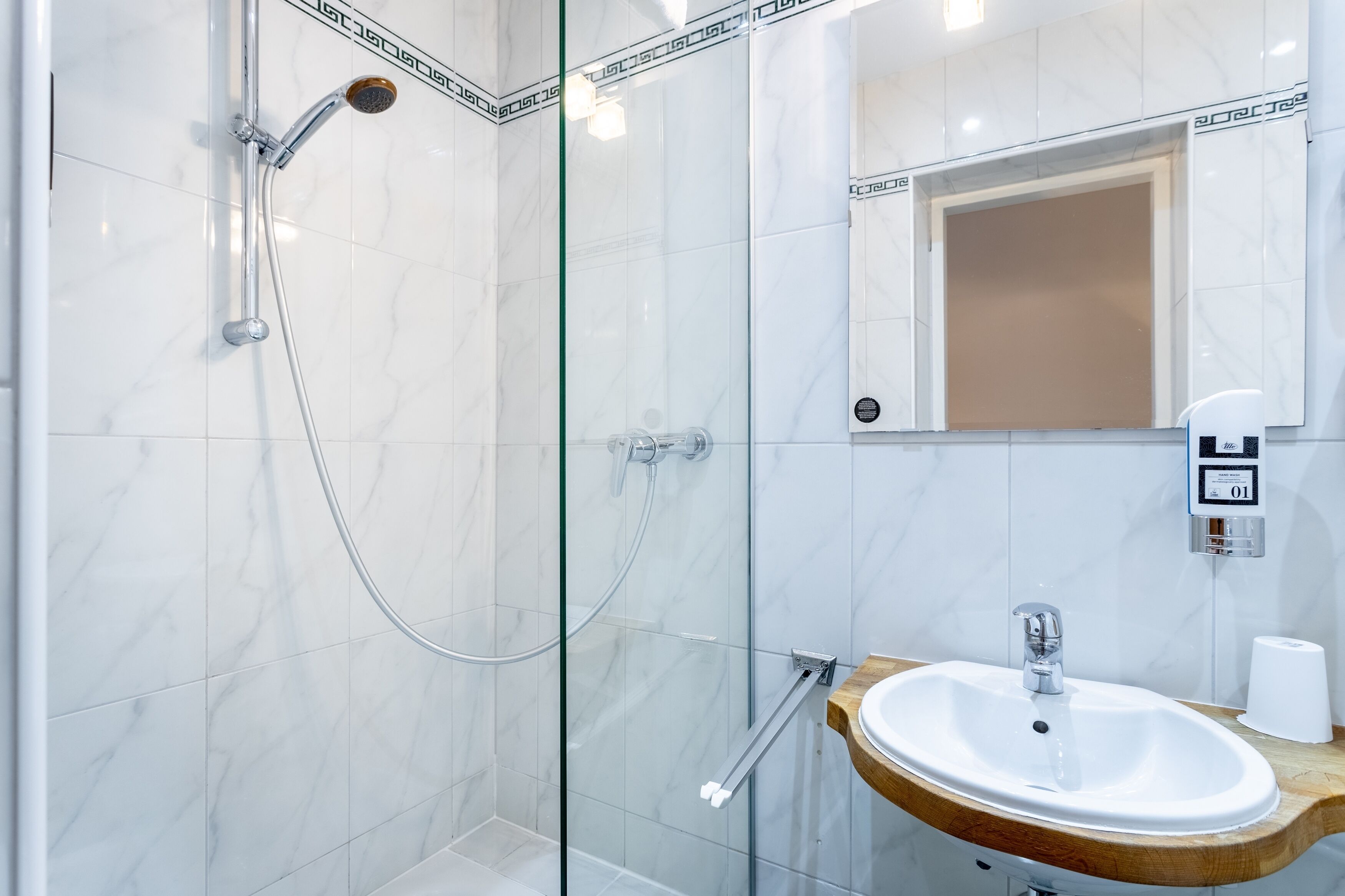 free toiletries, hair dryer, towels, soap