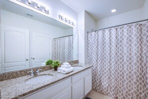 House, 5 Bedrooms, Private Pool | Bathroom | Separate tub and shower, towels
