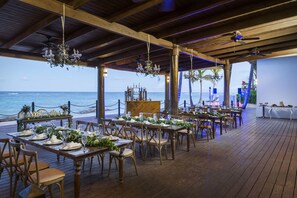 Outdoor wedding area