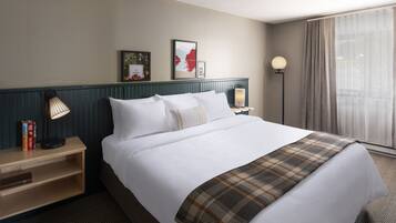 Desk, laptop workspace, blackout curtains, soundproofing