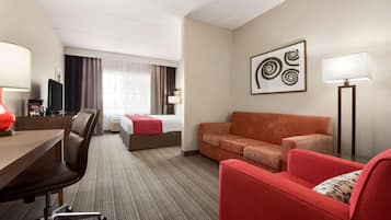Studio Suite, 1 King Bed with Sofa bed, Non Smoking | Desk, iron/ironing board, free cribs/infant beds, rollaway beds