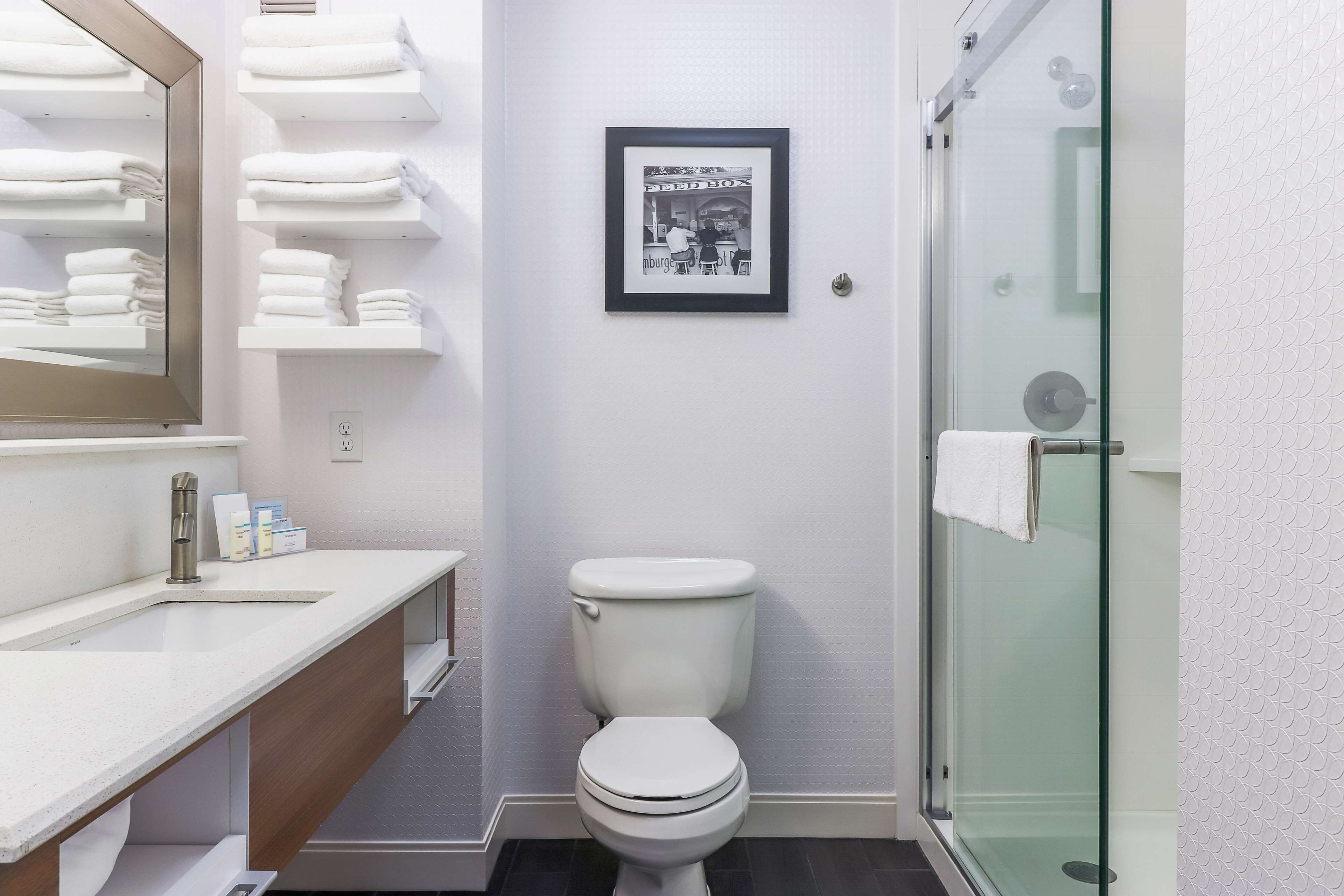 two queen beds non smoking | bathroom shower