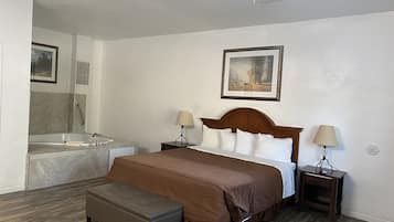 King Spa Room, 1 King Bed, Jetted Tub, Non Smoking | Free WiFi, bed sheets, wheelchair access