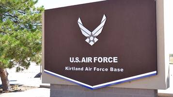 A sign for the U.S. Air Force Kirtland Air Force Base.