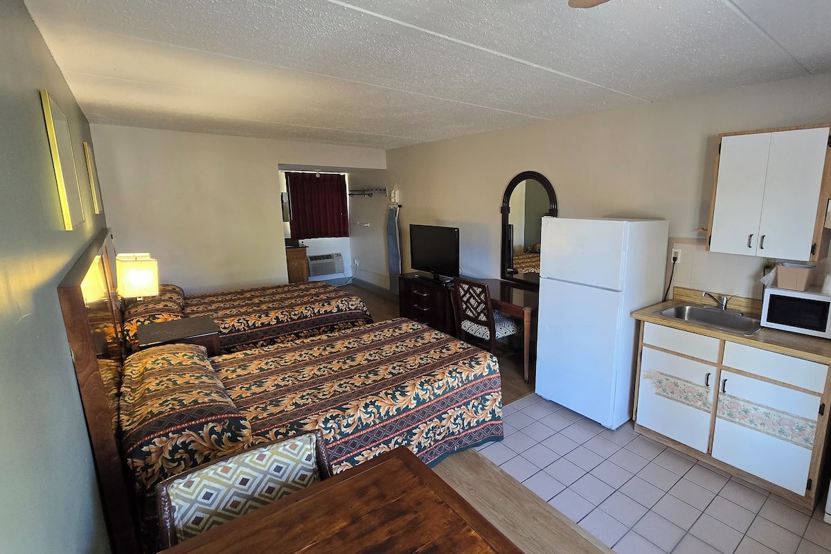 Geluiddichte muren, een strijkplank/strijkijzer, gratis wifi