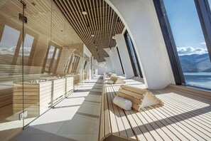 Sauna, body treatments, facials, manicures and pedicures