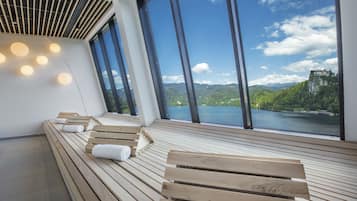 Sauna, body treatments, facials, manicures and pedicures
