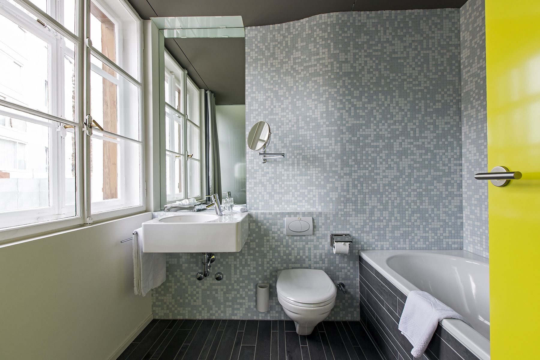 double room single use (medium inn (south)) | bathroom | hair dryer, bathrobes, slippers, towels