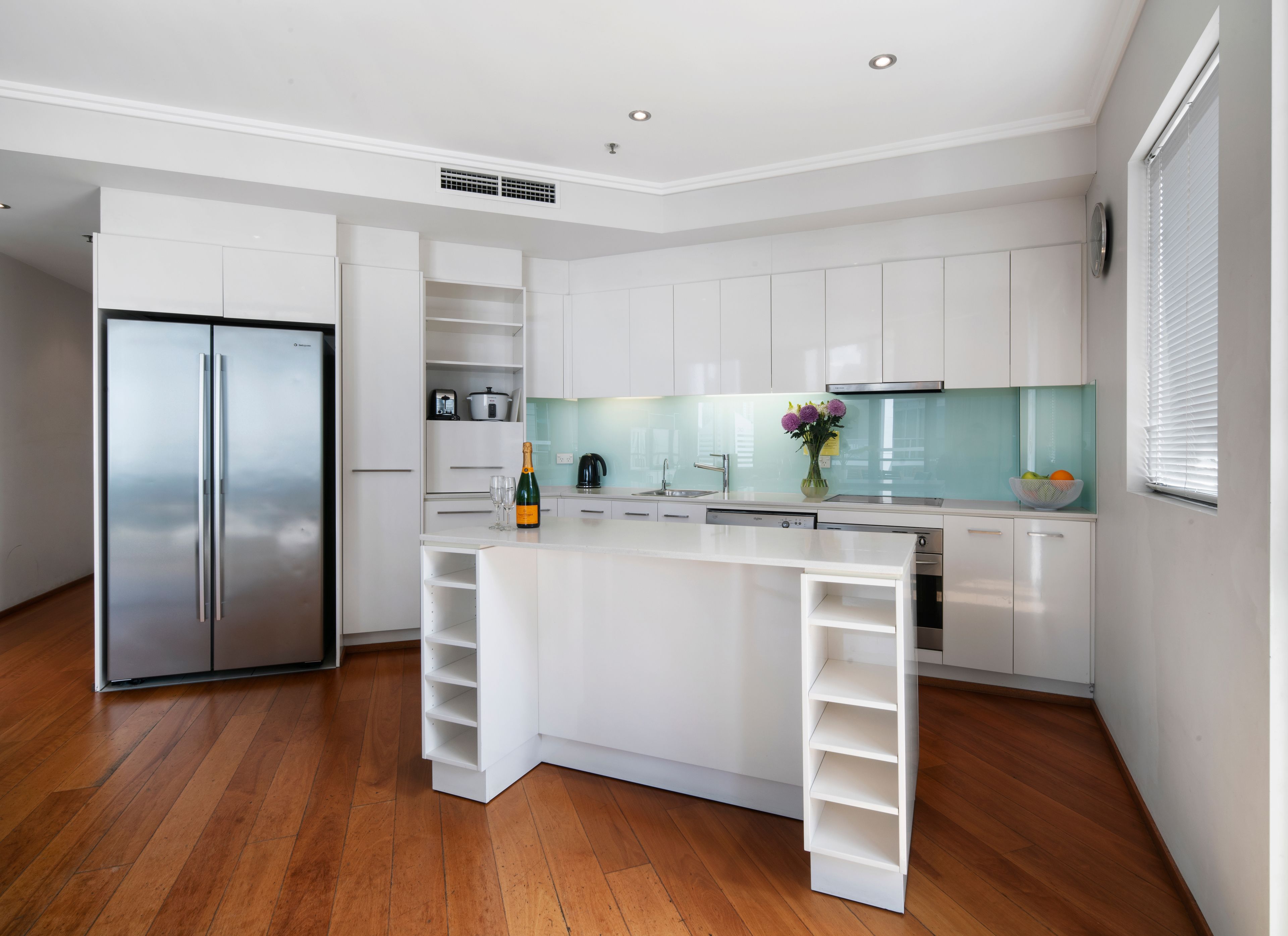 3 Bedroom Apartment | Private kitchen | Full-size fridge, microwave, oven, stovetop