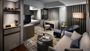 In-room safe, desk, blackout curtains, soundproofing