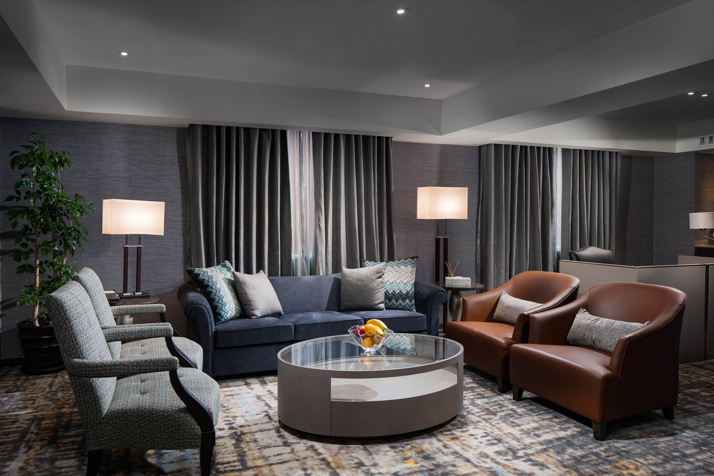 presidential suite, 1 king bed | living area | 32-inch lcd tv with cable channels, tv