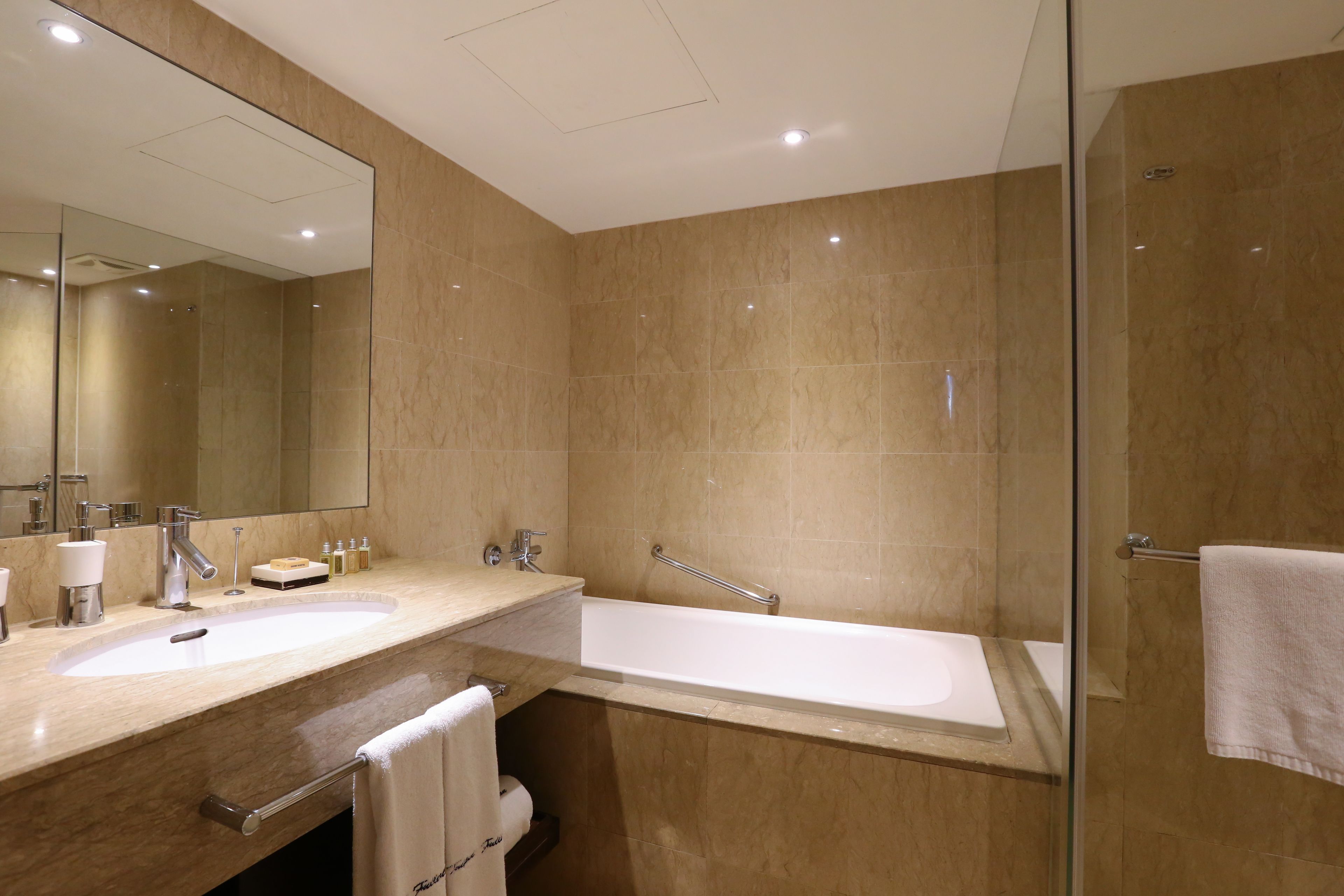 suite, 1 double bed (vip suite ) | bathroom | shower, free toiletries, hair dryer, bathrobes