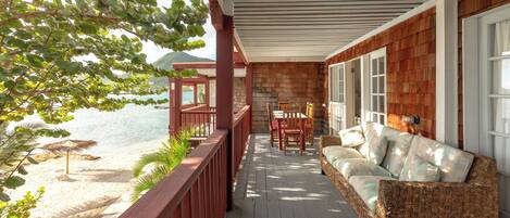 Signature Villa, 3 Bedrooms, Ocean View, Beachfront | Terrace/patio