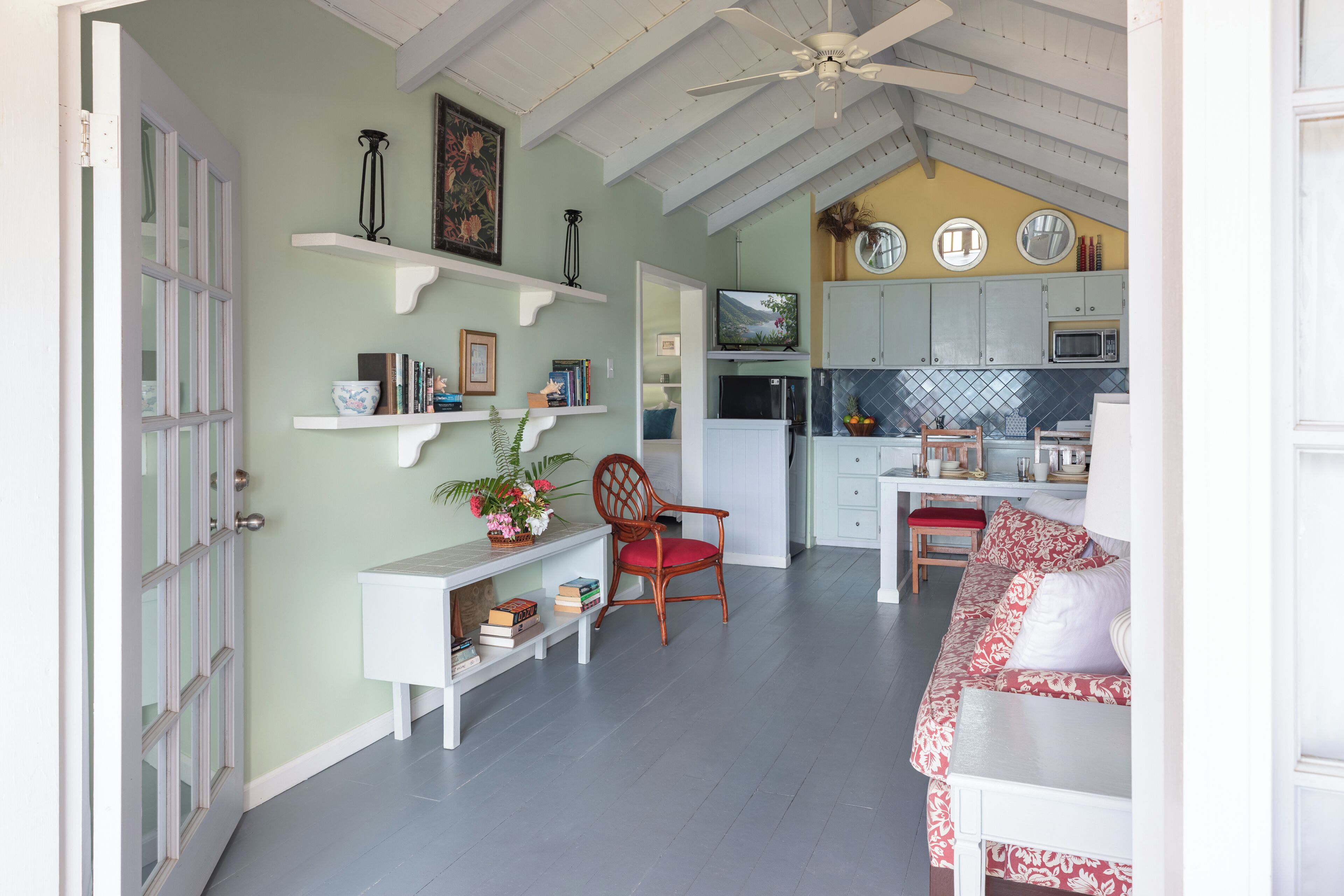 Villa Classique, 1 très grand lit, cuisine, vue océan | Draps en coton égyptien, literie de qualité supérieure, surmatelas