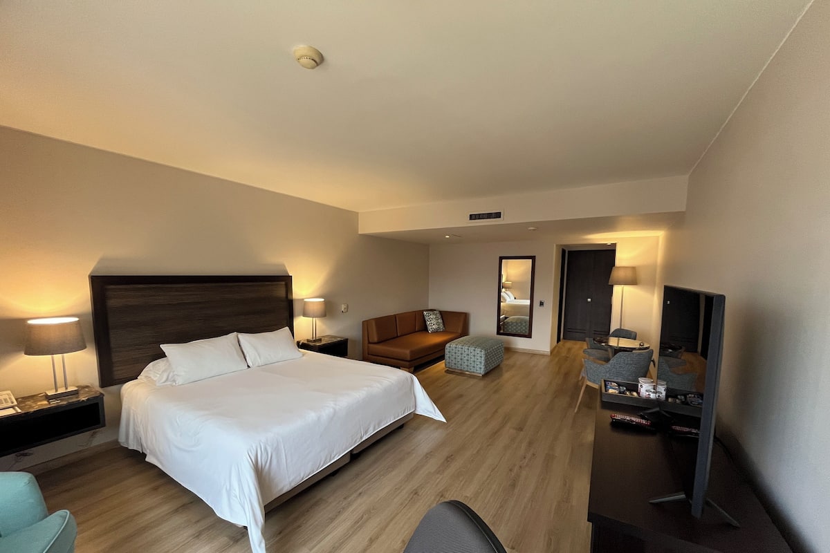 Junior Suite, 1 King Bed with Sofa bed | Premium bedding, in-room safe, desk, blackout drapes
