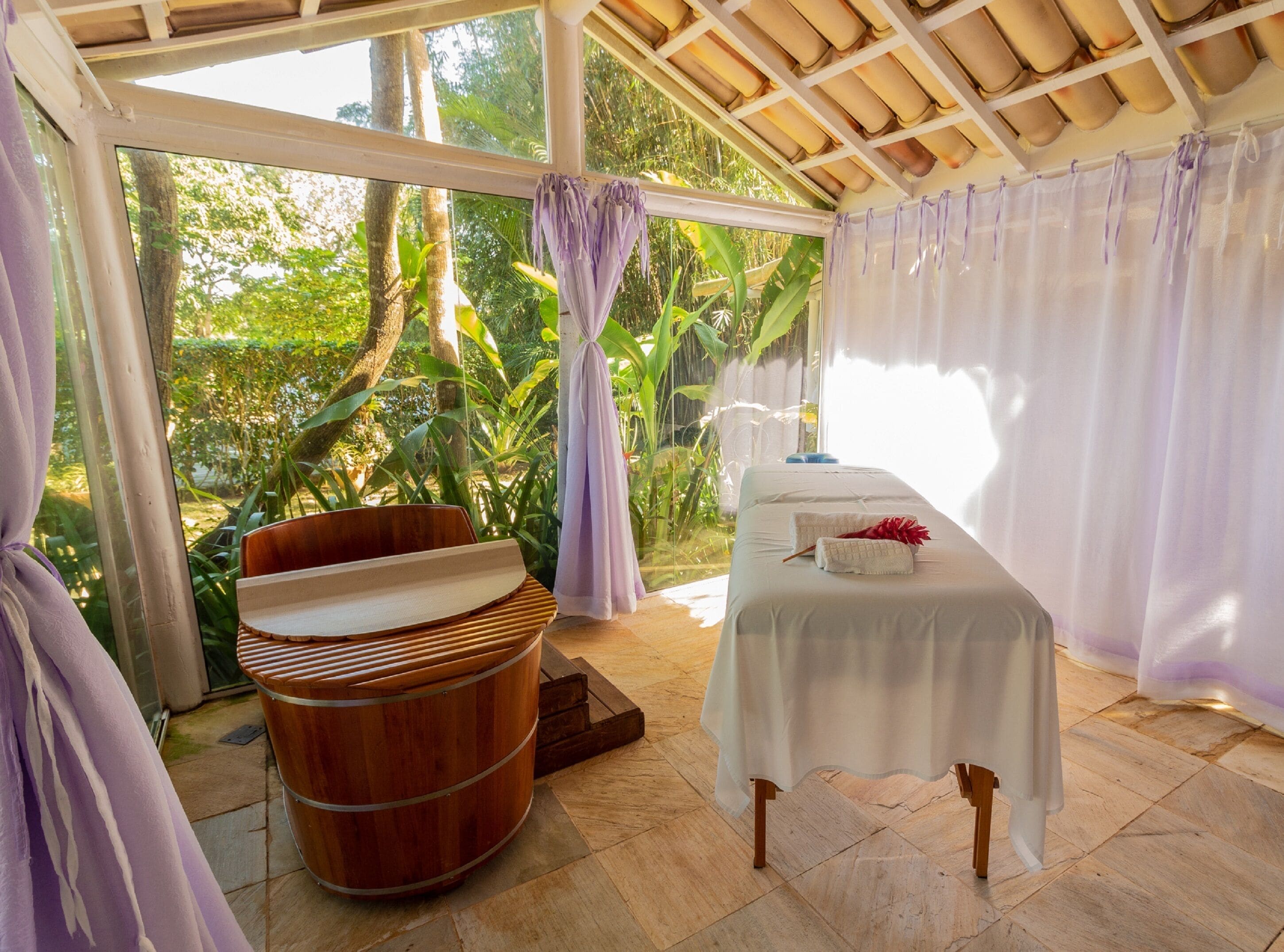 Área de tratamento externa, banho turco/hammam