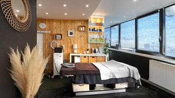 Body treatments, body wraps, body scrubs, facials, massages