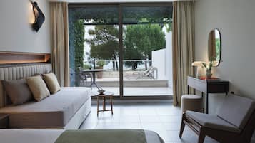 Bungalow Standard, vue mer | 1 chambre, literie hypoallergénique, minibar