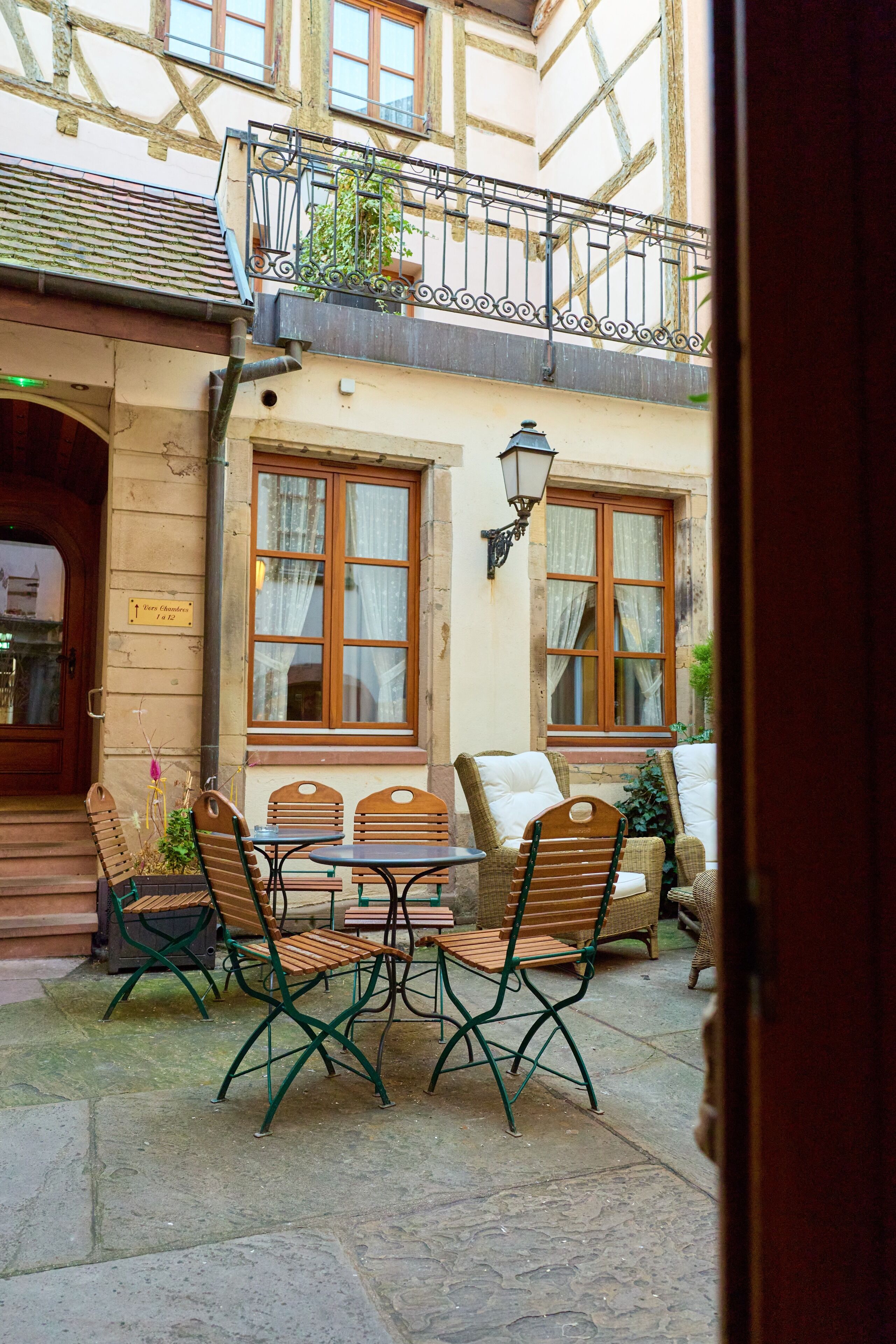 Appartement, uitzicht op de binnenplaats | Terras