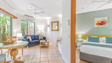 1 habitación y ropa de cama de alta calidad