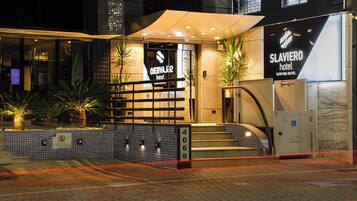 Front of property – evening/night