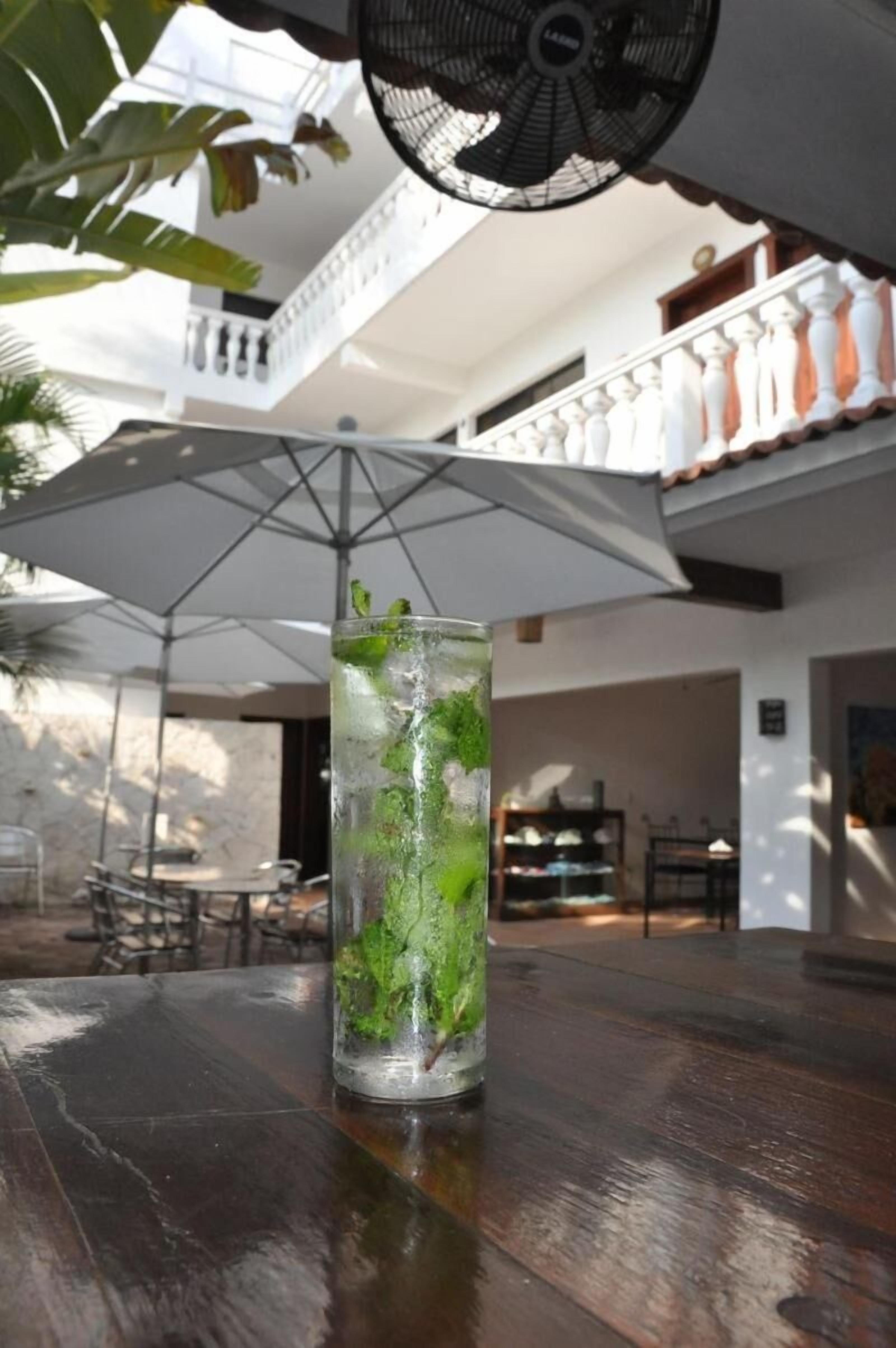 breakfast served, garden views