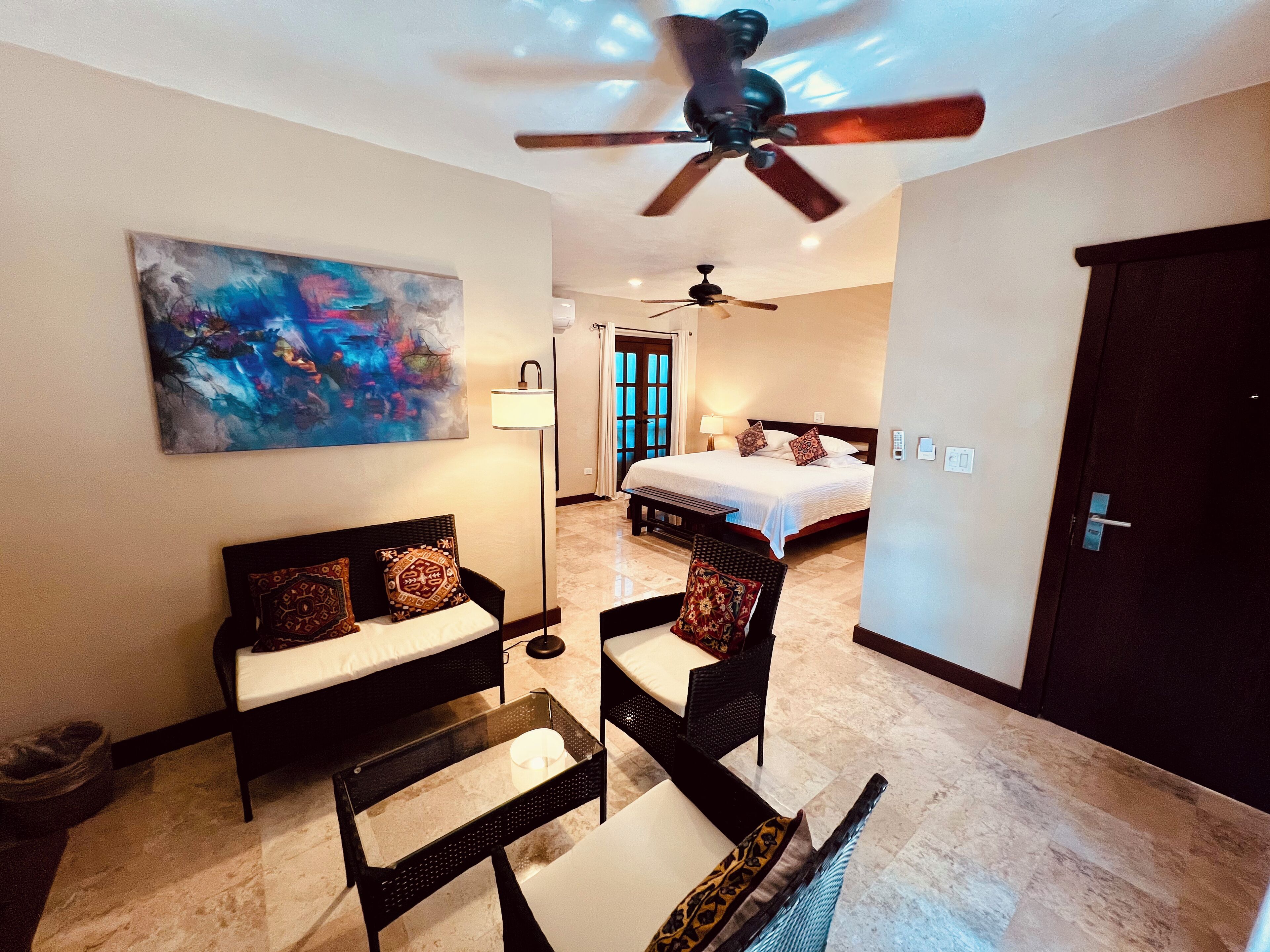 Junior Suite, 1 King Bed, Balcony | Premium bedding, pillowtop beds, minibar, in-room safe