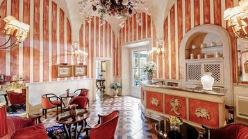 Sittområde i lobbyn