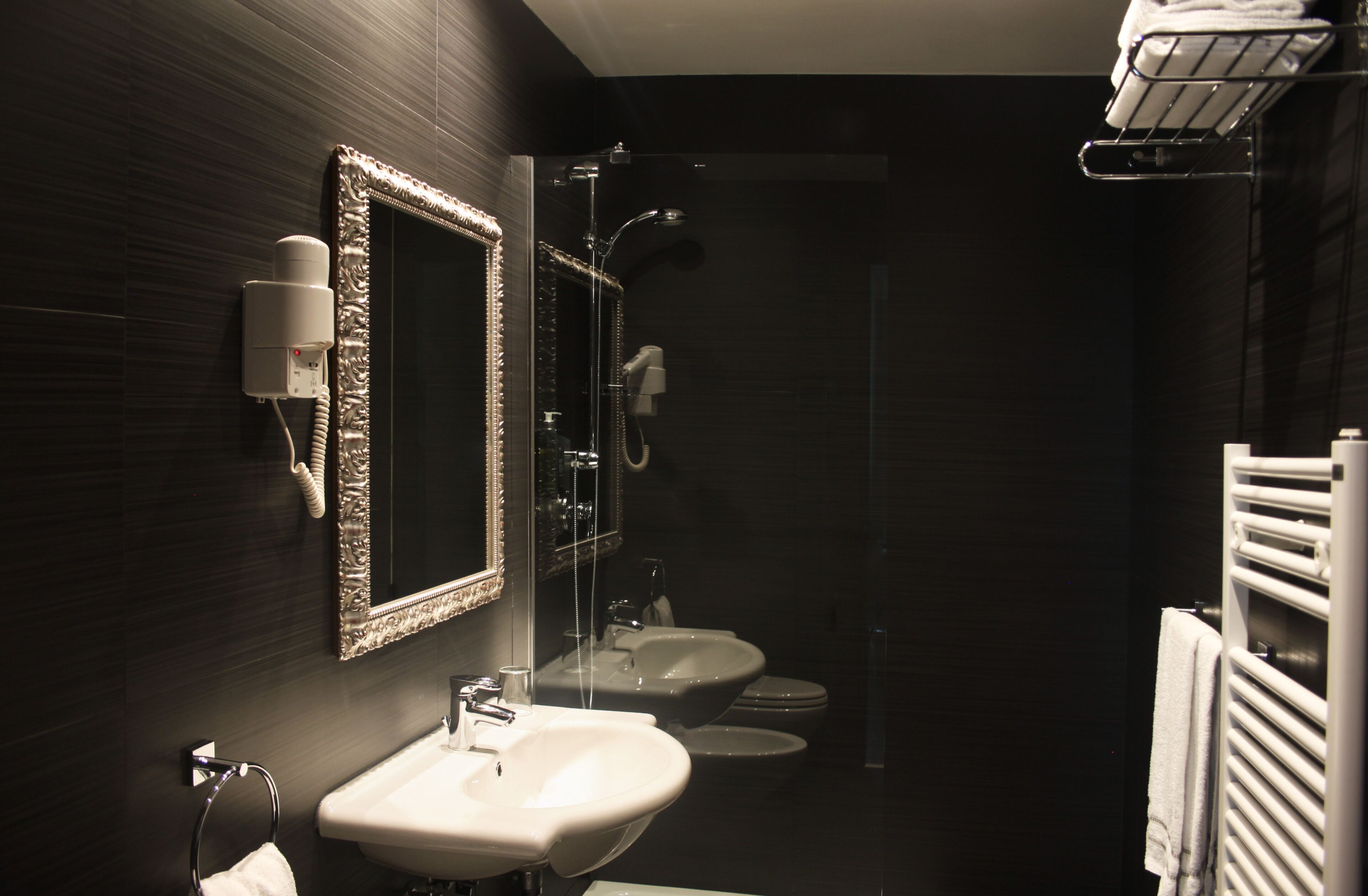 Bathroom | Shower, free toiletries, hair dryer, bidet
