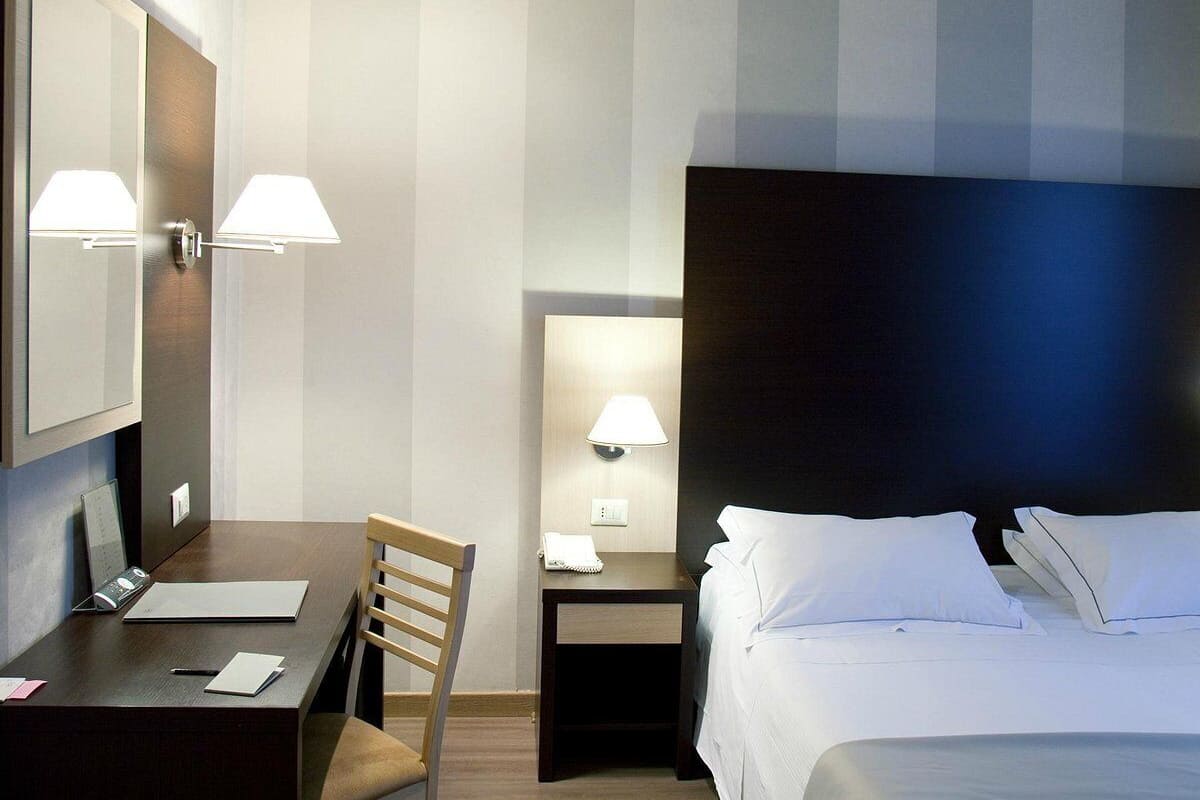 Free minibar items, in-room safe, desk, laptop workspace