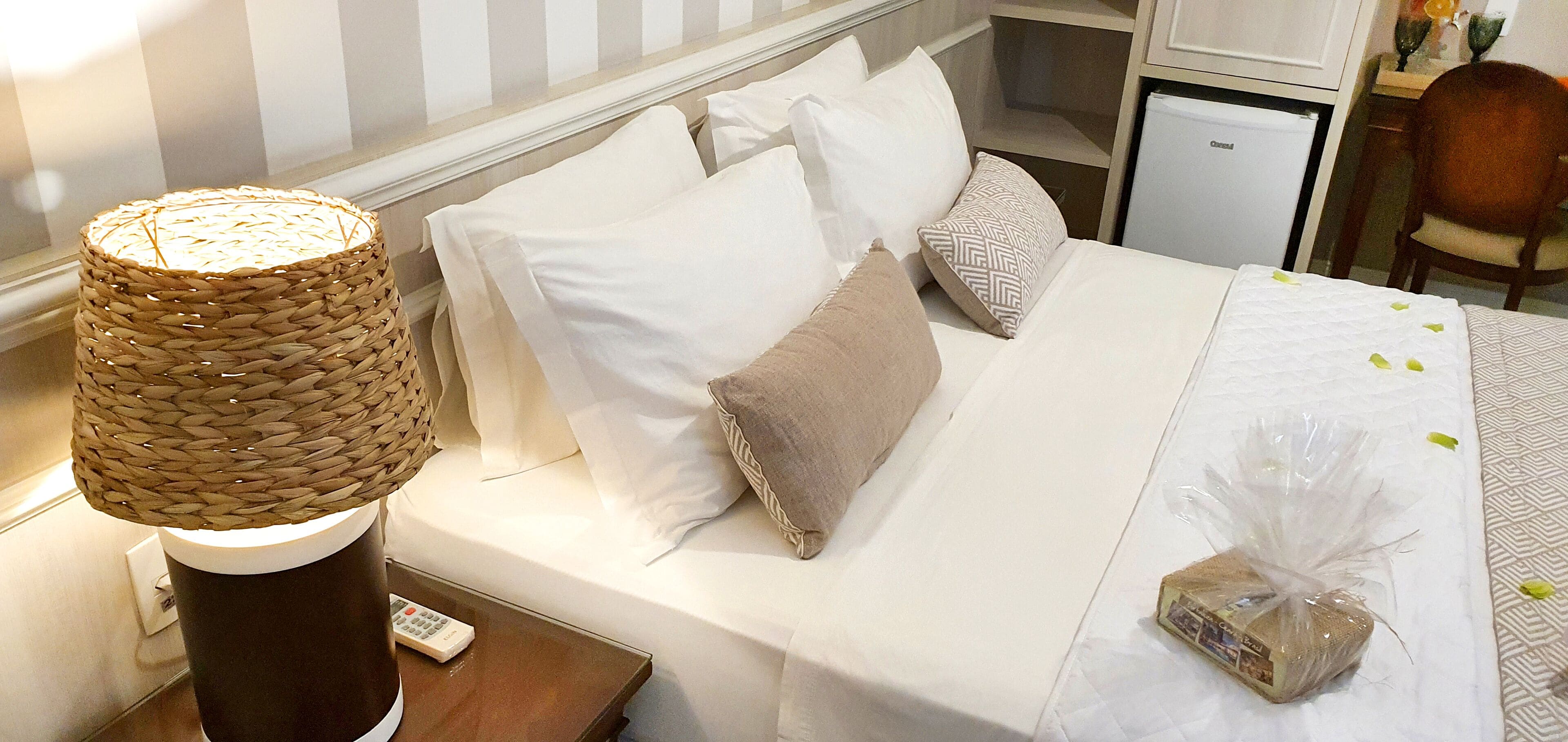 Romantic Double Room, 1 Queen Bed, Balcony, Poolside | Minibar, in-room safe, desk, laptop workspace