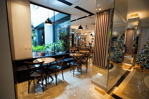 Lunch, dinner, brunch served; Brazilian cuisine