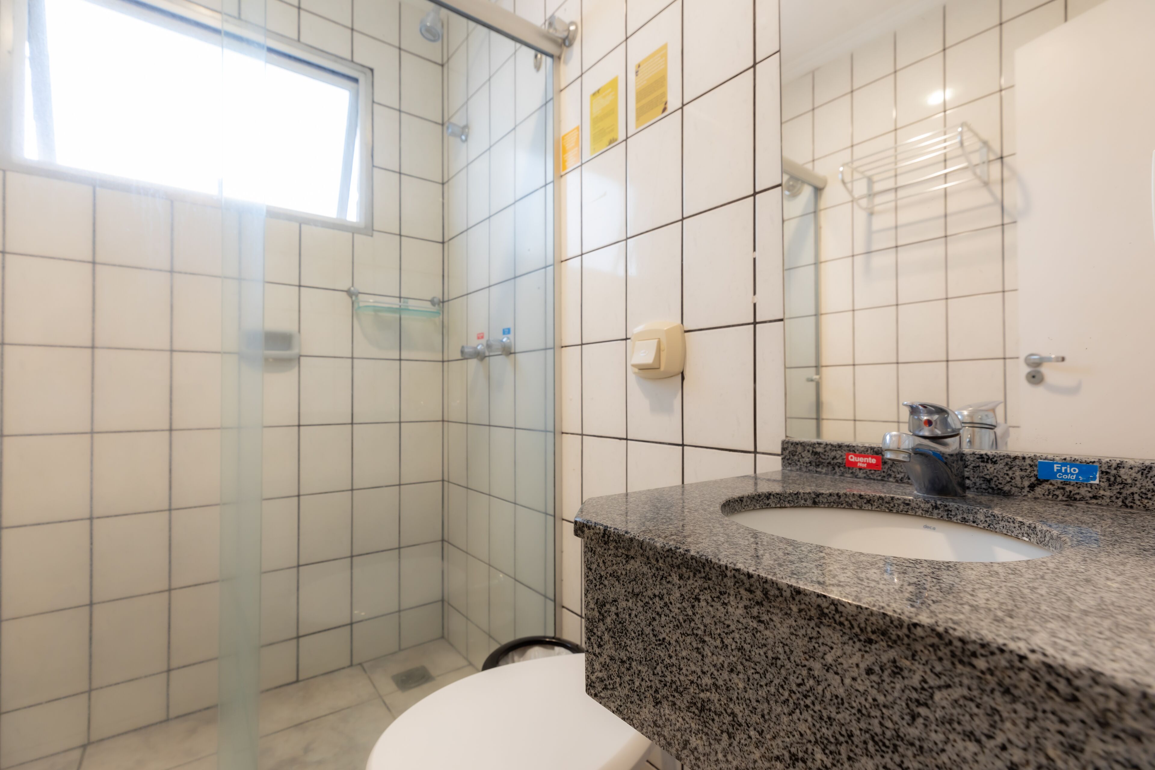 free toiletries, hair dryer, towels, soap