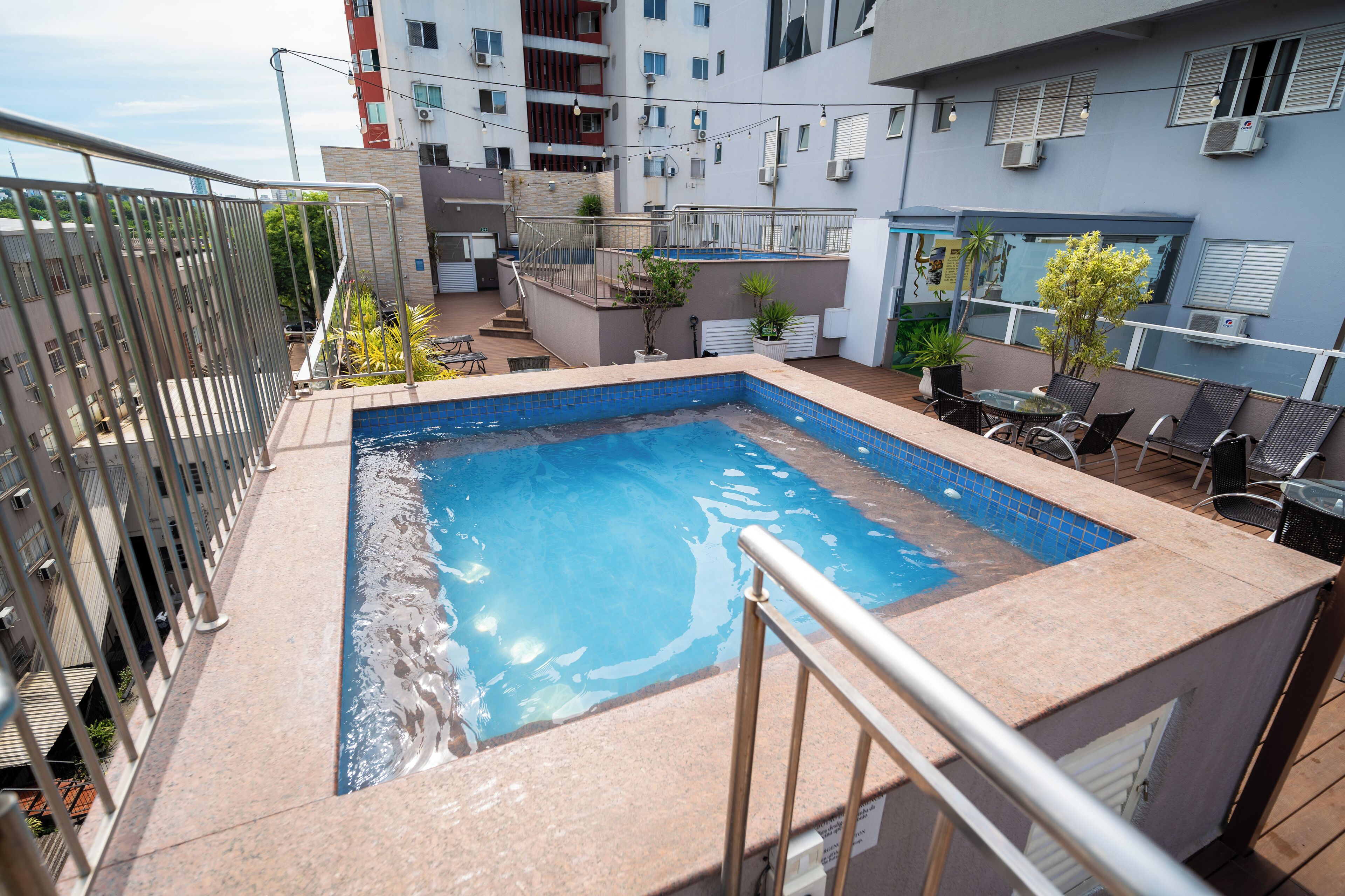 3 outdoor pools, open 10:00 AM to 11:00 PM, pool umbrellas, sun loungers