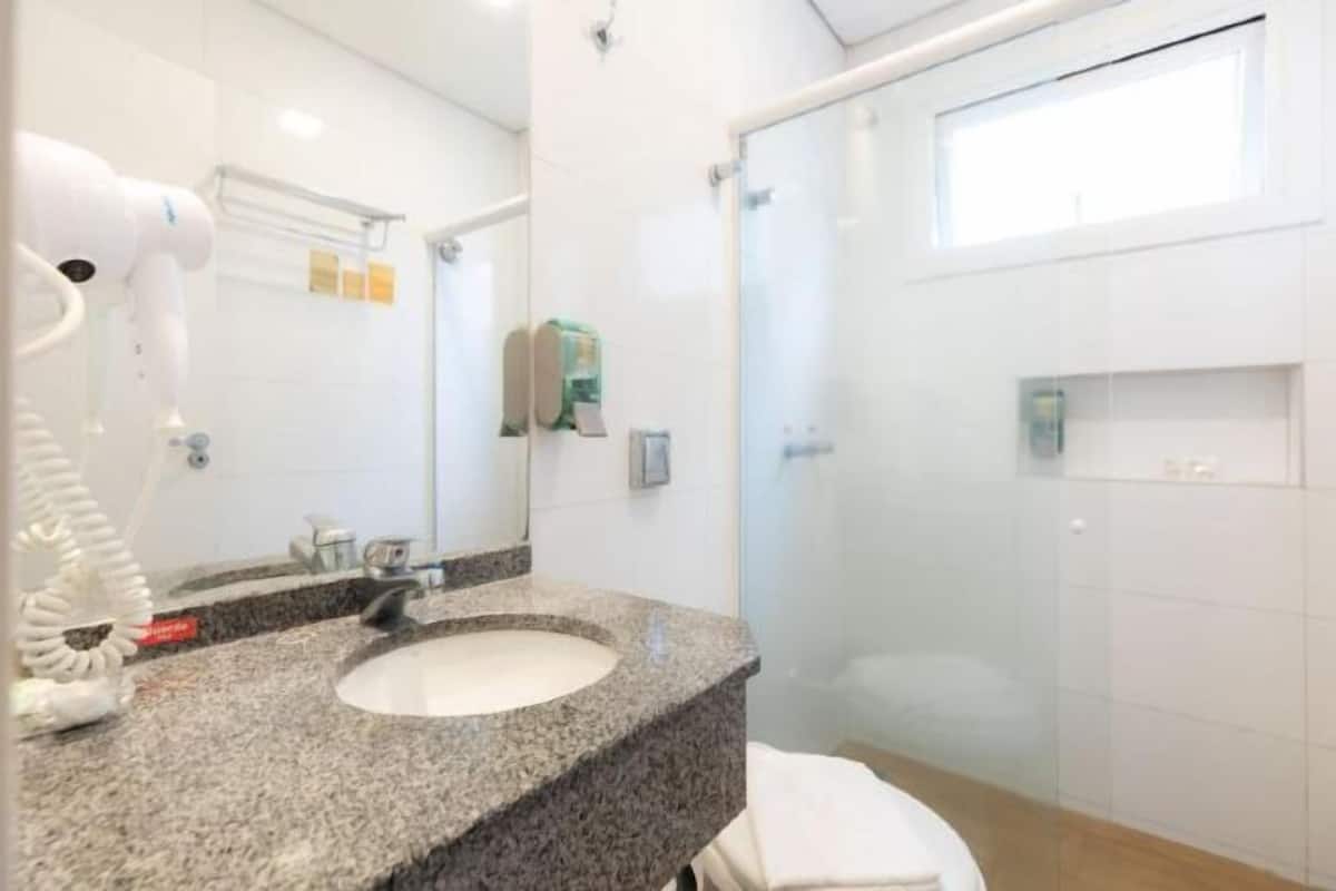 Free toiletries, hair dryer, towels, soap