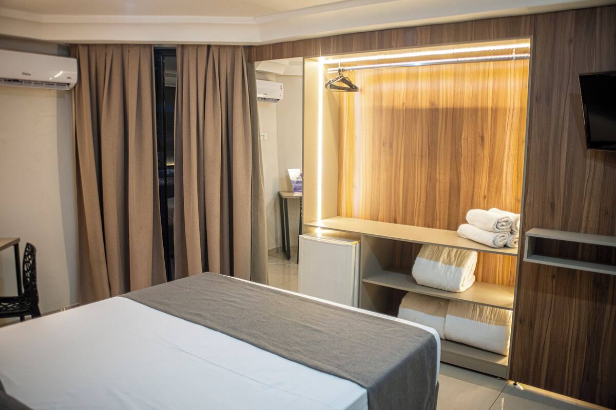 Hypoallergeen beddengoed, een minibar, gratis wifi, beddengoed