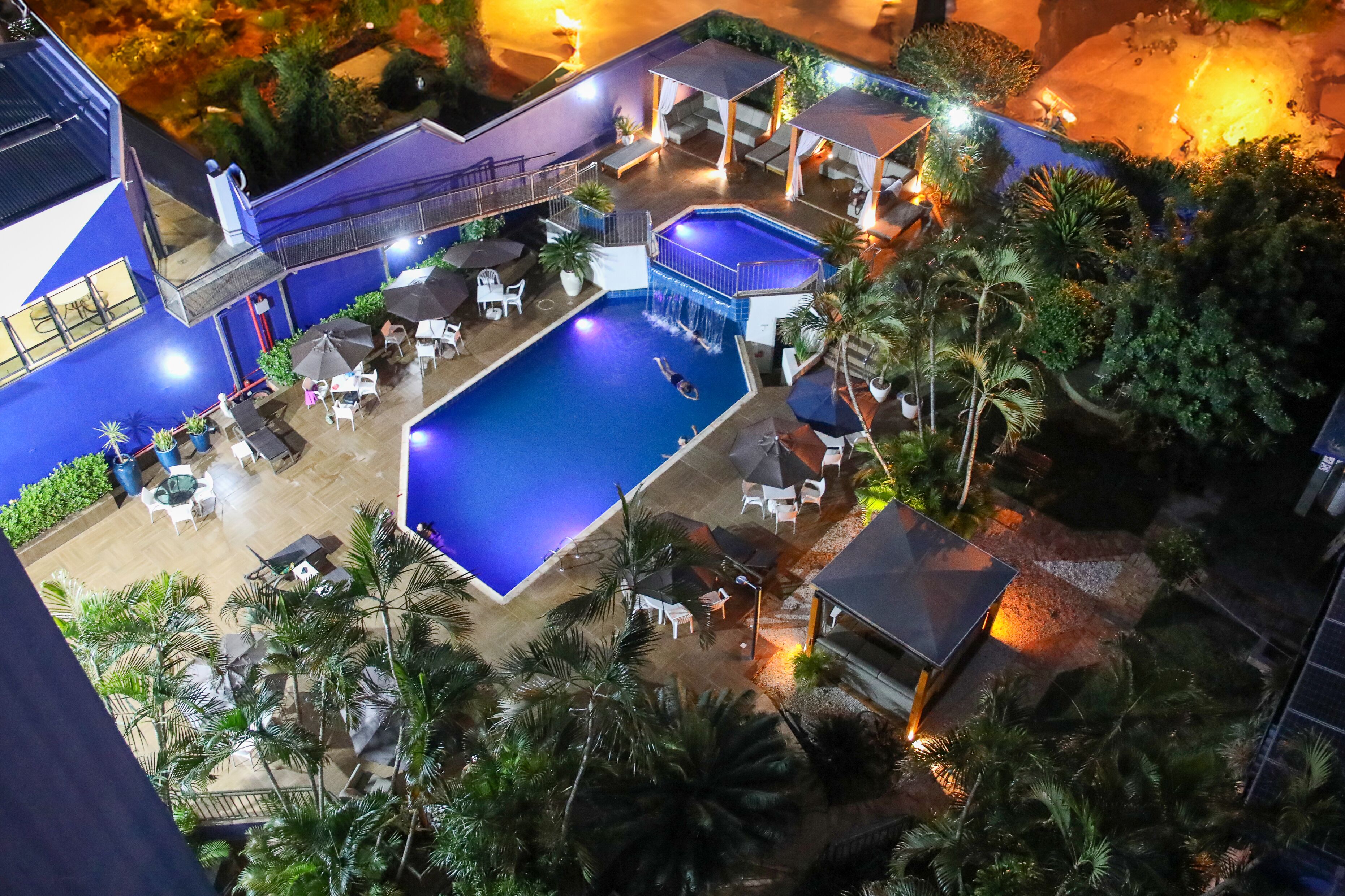 Outdoor pool, open 10:30 AM to 9:00 PM, free cabanas, pool umbrellas