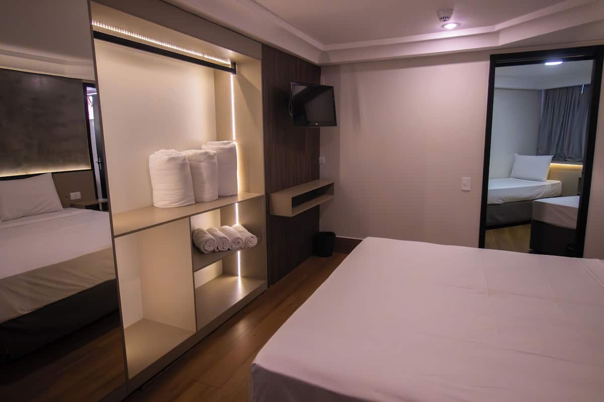 Superior Quadruple Room | Hypo-allergenic bedding, minibar, free WiFi, bed sheets