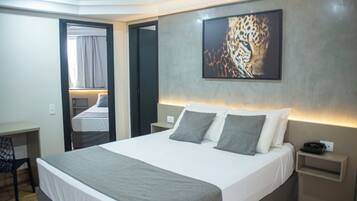 Superior Quadruple Room | Hypo-allergenic bedding, minibar, free WiFi, bed sheets
