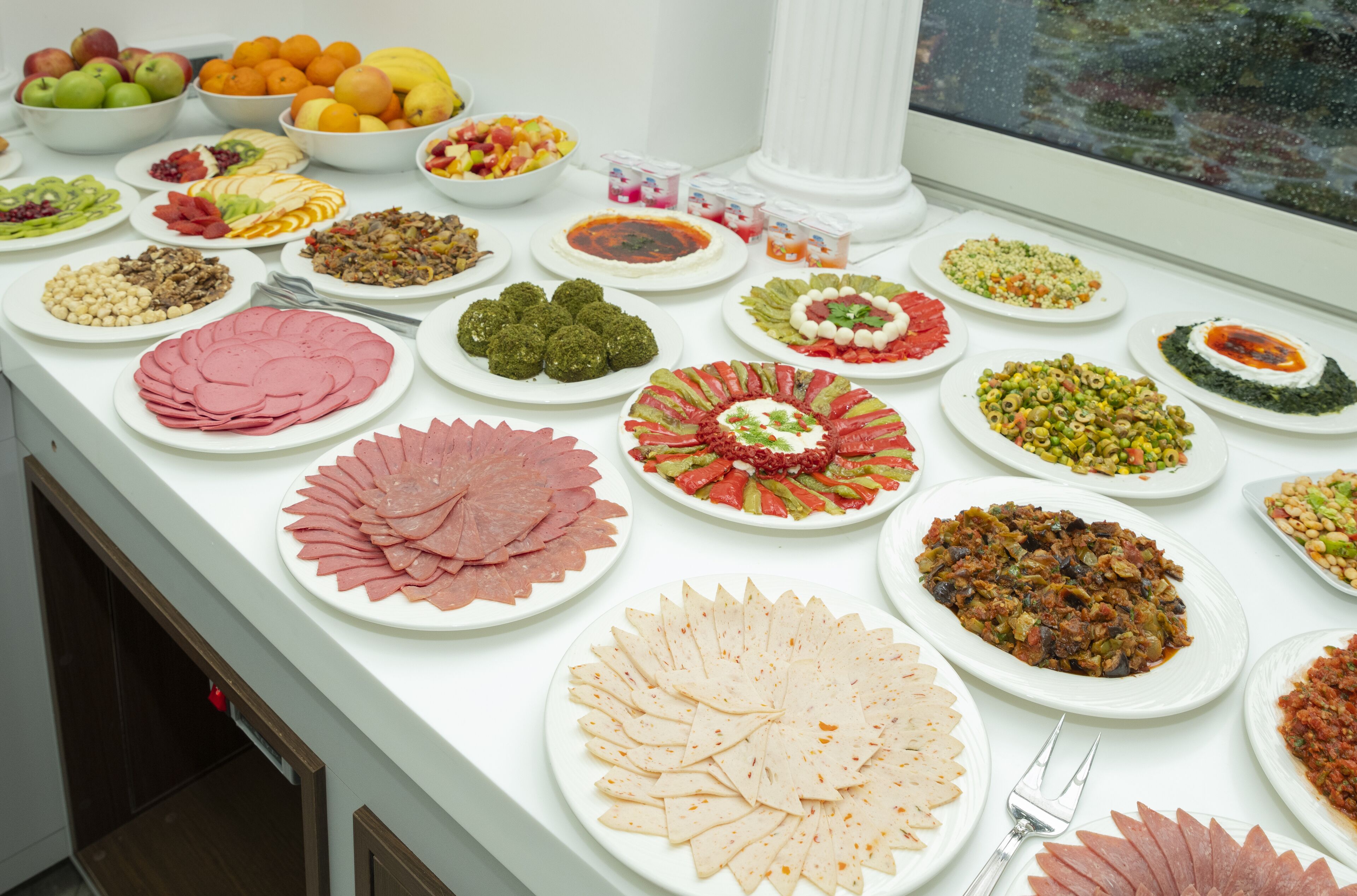 뷔페 아침 식사