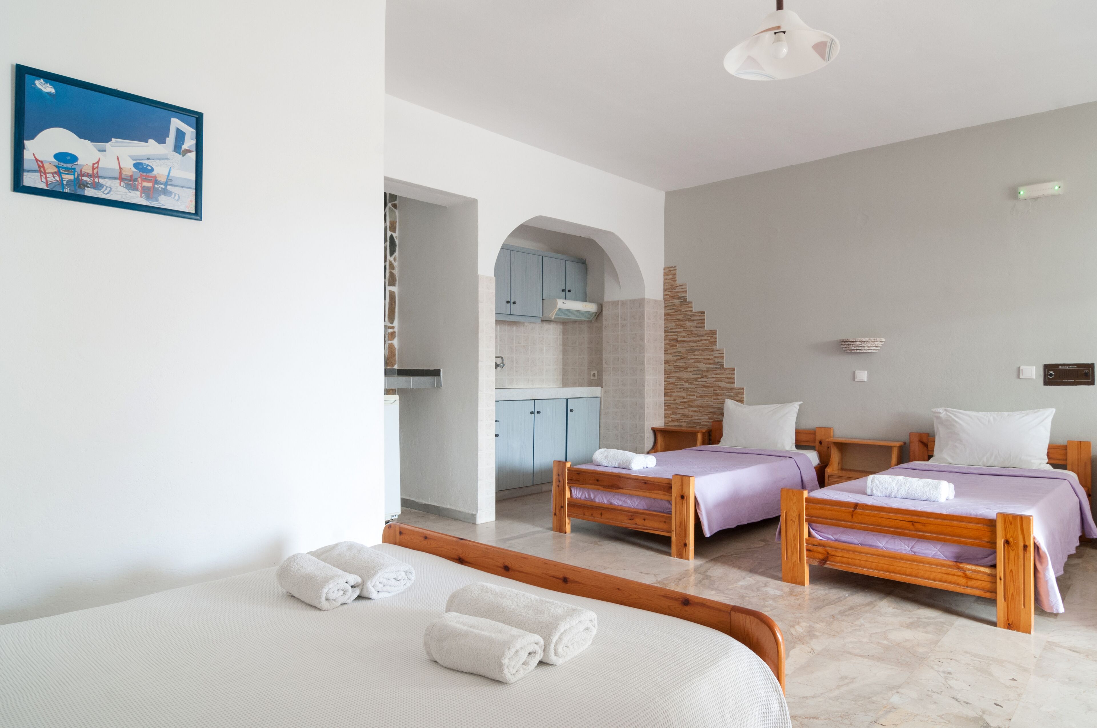 Room (for 5) | Pillow-top beds, in-room safe, desk, iron/ironing board
